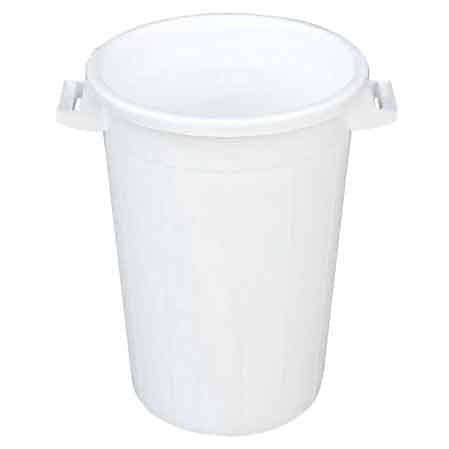 Bidone per Rifiuti Bianco 75 l Ø 44X60H - 2