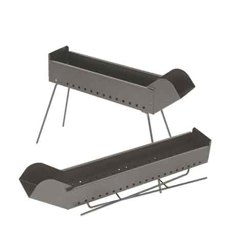 Cuoci Spiedini a Carbonella Filoteo Cm 80 x 14 x 65H Made in Italy - 2