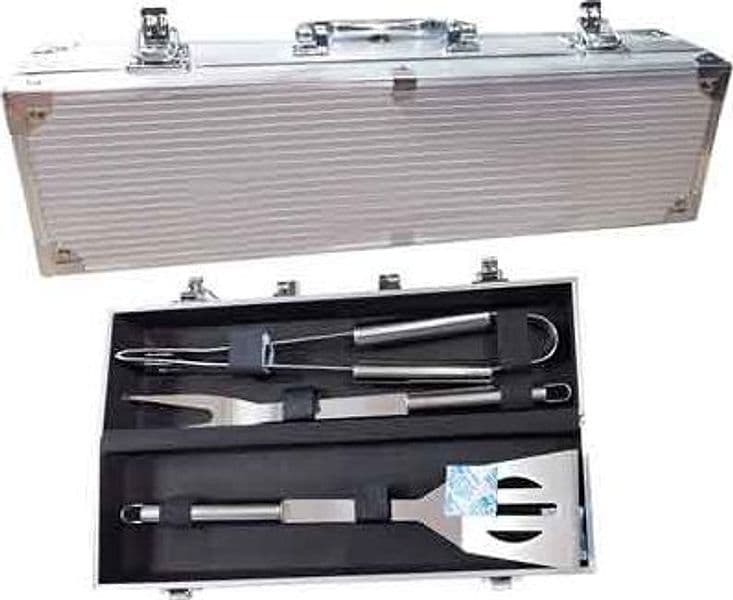 Set per Barbecue in Valigetta Ideal Star 34 cm 3 Pezzi - 2