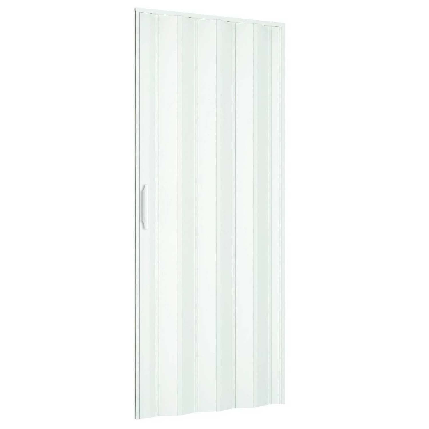 Porta a Soffietto con Maniglia in Kit Linea Extra in PVC 82 CMX210 Bianco – Pinto