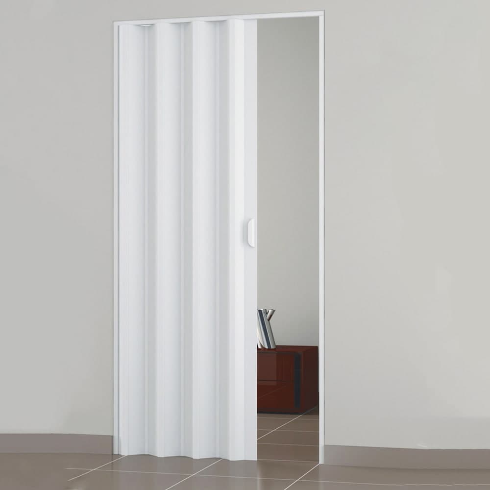 Porta a Soffietto con Maniglia in Kit Linea Extra in PVC 82 CMX210 Bianco - 2