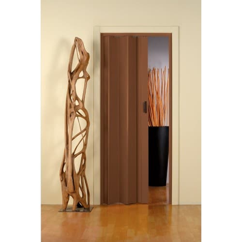Porta a Soffietto con Maniglia in Kit Linea Extra in PVC 82 CMX210 Noce - 2