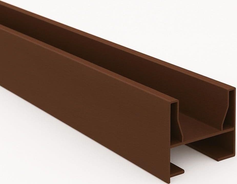 Guida Superiore per Porta a Soffietto 150 cm Noce Pinto