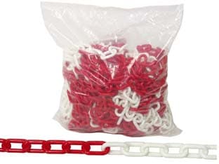 Catena Segnaletica in Plastica Bianca e Rossa Ø 6 mm Conf. 5 M. 5 m Quality - 2