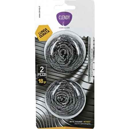 Kit Paglietta Abrasiva Inox 2 Pezzi - 2