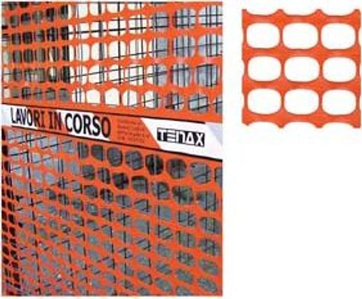 Rete in Plastica per Cantieri Area Cantiere 120 Cmh. 1 Rotolo Tenax - 2