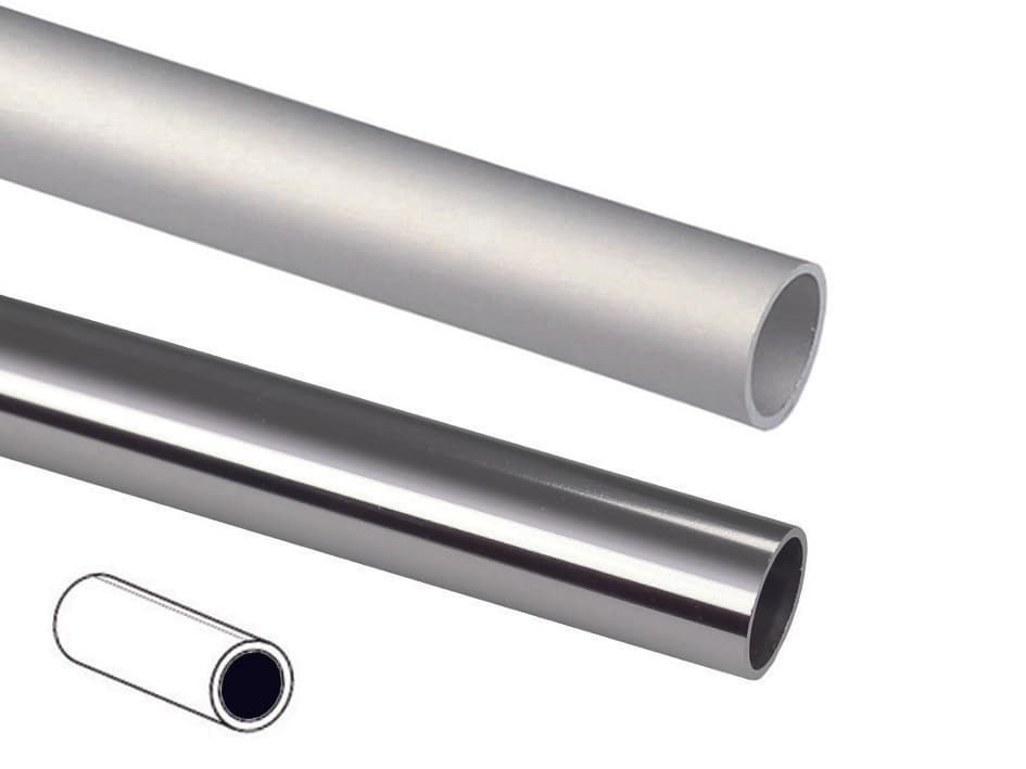 Profilo Tubo Tondo in Alluminio Ø 16 mm 1 mm m Argento 5 Pezzi - 2
