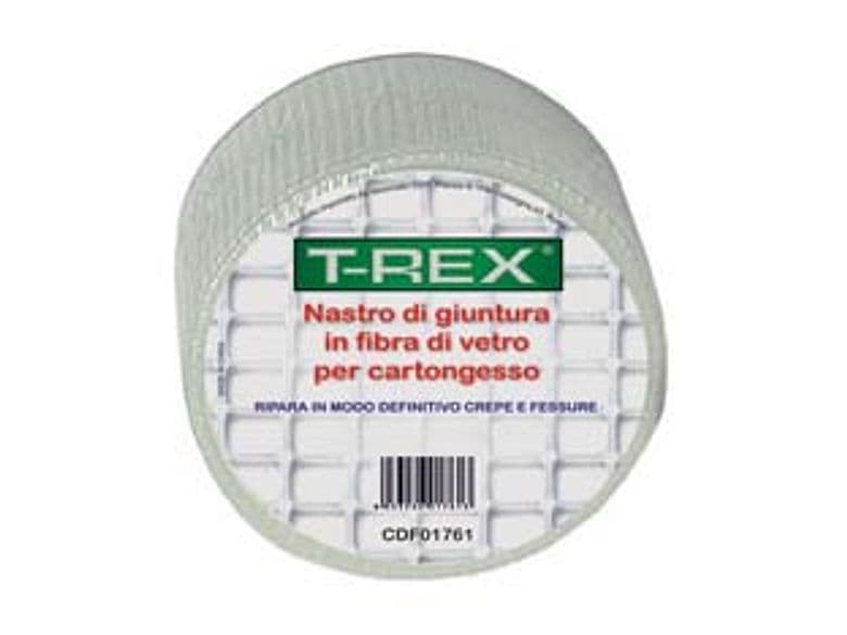 Nastro Adesivo per Cartongesso 50 MMX20 Mt. 6 Rotolo T Rex - 2