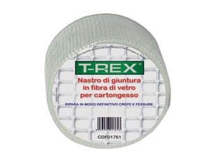 Nastro Adesivo per Cartongesso 50 MMX20 Mt. 6 Rotolo T Rex - 2