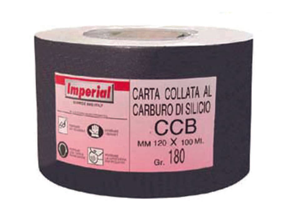 Carta al Carburo di Silicio Ccb Grana 180 100 m Imperial - 2