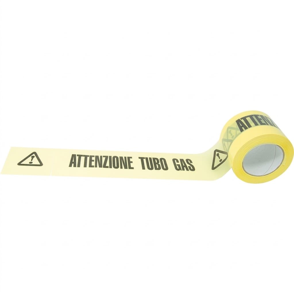 Nastro Segnaletico Attenzione Cavo Tubo Gas Geko 4 Rotoli - 2