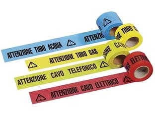 Nastro Segnaletico Attenzione Cavo Elettrico 4 Rotolo Geko - 2