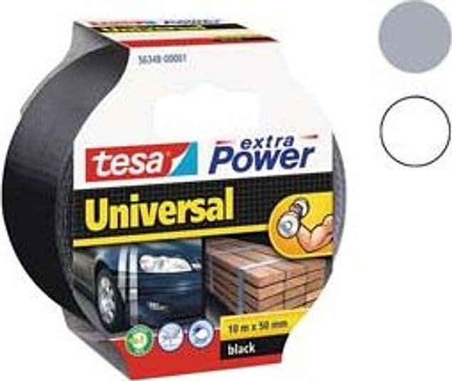 Nastro Telato Extra Power Universale 50 mm in Rotoli da 10 m Bianco 6 Pezzi - 2