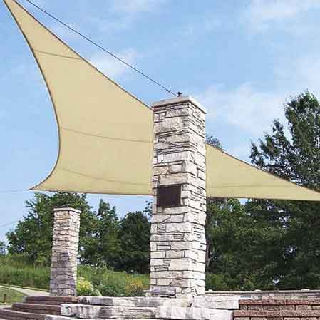 Vela Ombreggiante Ideal Star Triangolare 3 x 3 m - 2