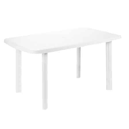 Tavolo Componibile Ovale Faro Cm 137 x 85 x 72H Pro Garden Colore Bianco - 2
