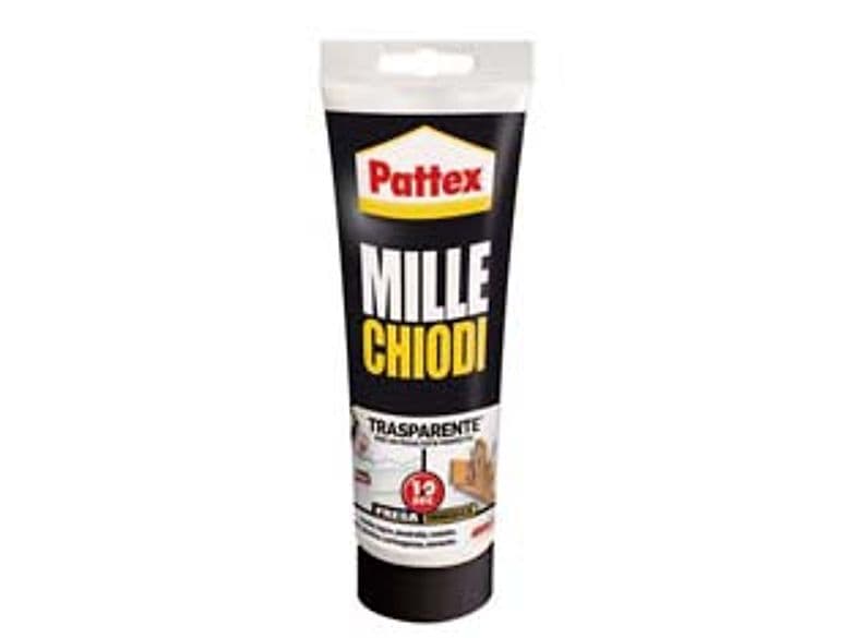 Pattex Millechiodi Trasparente in Tubo per Interni 200 g Henkel 2 Blister