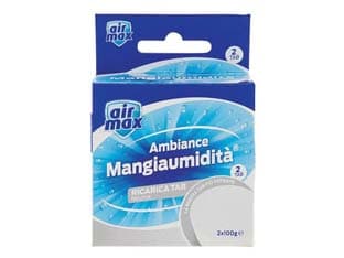 Airmax Assorbiumidita' Mini Tab Ricarica Neutra 2 Ricariche 100 G 6 Pezzi - 2