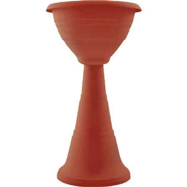 Fioriera Campana a Colonna Ø 39 x 70H Colore Terracotta – Autres