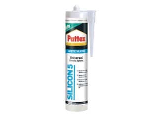 Pattex Silicone Sista Silicon 5 Acetico 280 ml Bianco Henkel 25 Pezzi - 2
