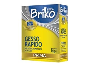 K2 Linea Briko Gesso Rapido Bianco in Polvere 1 kg in Scatola K2 12 Pezzi - 2