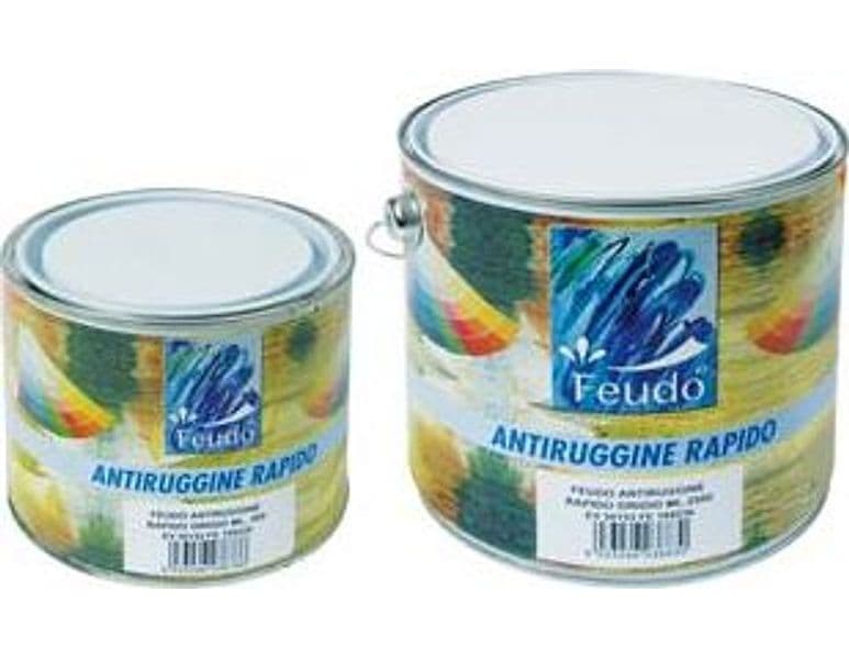 Antiruggine Rapida Essicazione (antirost Rapid) 500 ml Grigio Feudo 6 Pezzi - 2