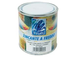 Zincante a Freddo in Barattolo (zink Kalt) 750 ml Grigio Chiaro 6 Pezzi - 2