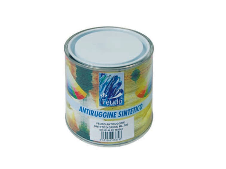 Antiruggine Sintetica (antirost Sint) 125 ml Grigio Feudo 6 Pezzi - 2