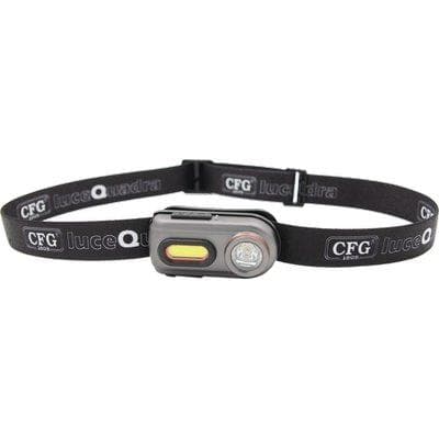 Torcia Frontale Twin Light LED Luce Quadra Ricaricabile Lumen 100 - 2