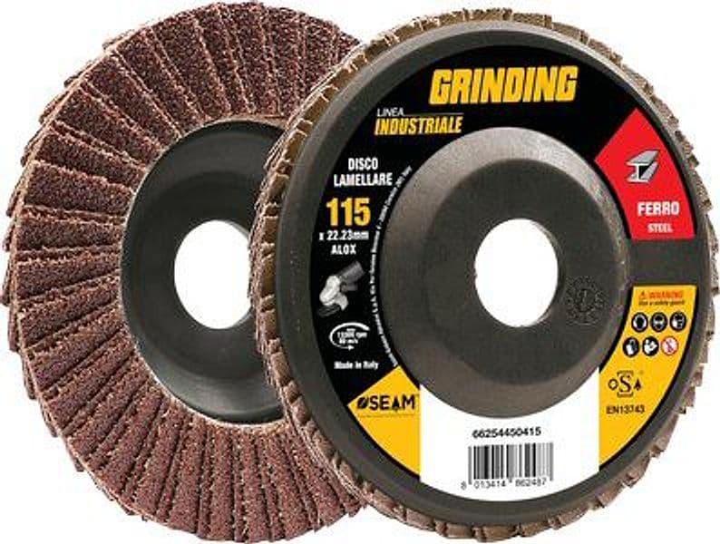 Disco a Lamelle Radiali Corindone Industrial 115 x 22,2 mm 10 Pezzi 7132842 - 2