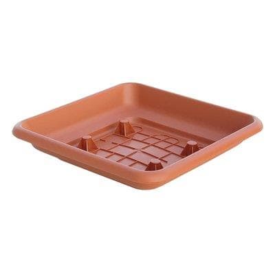 Sottovaso Quadro Laurus Ics Pp Terracotta per Vaso 40 x 40 cm 6 Pezzi - 2