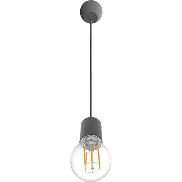 Portalampada con Cavo Fantasy 150 Century Nero E27 150 cm 2 Pezzi - 2