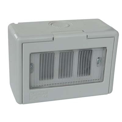 Involucro a Parete con Portella IP44 Marlanvil 122 x 83 mm H 65 mm 4 Pezzi - 2