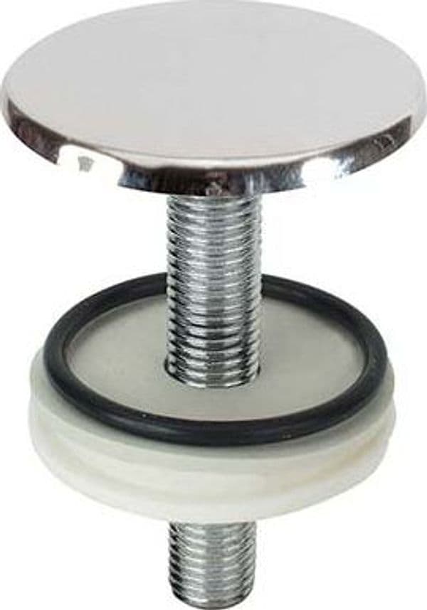 Tappo Copriforo Sanitari Ottone Cromato 50 mm 2 Pezzi - 2