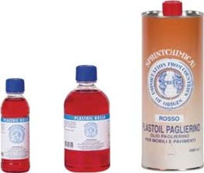Olio Paglierino Rosso per Mobili 0,5 l Rosso in Flacone 12 Pezzi - 2