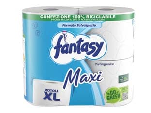 Carta Igienica 7 Confezione Fantasy 2 Veli in Rotoli Maxi 500 4 Rotoli - 2