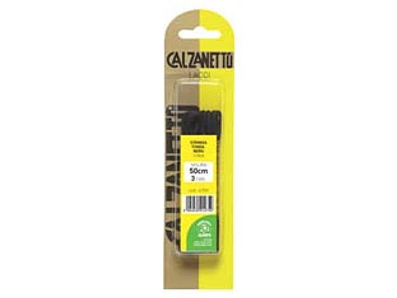 Laccio Scarpa Tondo Nero 50 cm in Blister da 2 Paia Ebano 6 Blister - 2