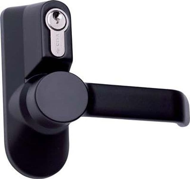Maniglia Antipanico Esterna 07078.38 Cisa con Cilindro Vern Nera - 2