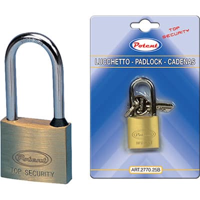 Lucchetto Arco Medio 2700B Potent Cromato 50 mm 6 Pezzi - 2