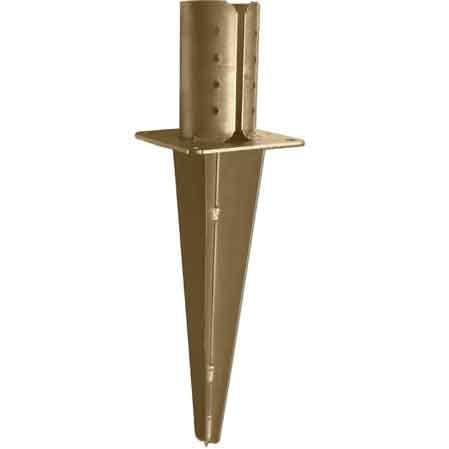Supporto per Pali con Ancoraggio al Terreno Mm 100 x 40H - 2