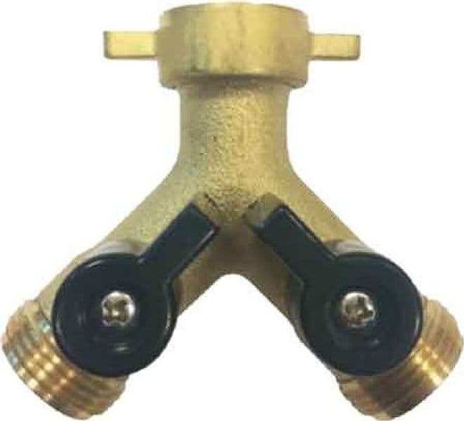 Presa a Rubinetto in Ottone Doppia Uscita F3/4 x M3/4 – Autres
