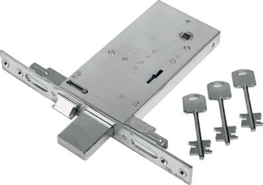 Serratura Metallo Infilare 68 Feb B.q Zinc F.mm 25 Dm M4 Tripl 8213690 - 2