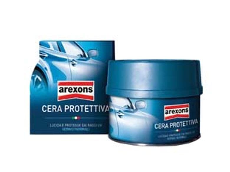 Cera Protettiva per Auto 250 ml in Barattolo con Spugna (8270) 2 Pezzi – Arexons