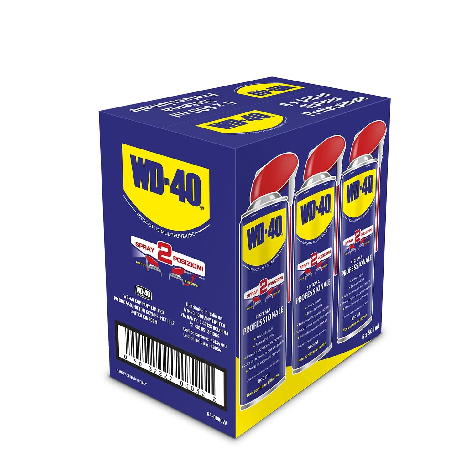Wd 40 Lubrificante Spray Multiuso 5 Funzioni 500 ml 500 ml Spray C 6 Pezzi – Wd-40