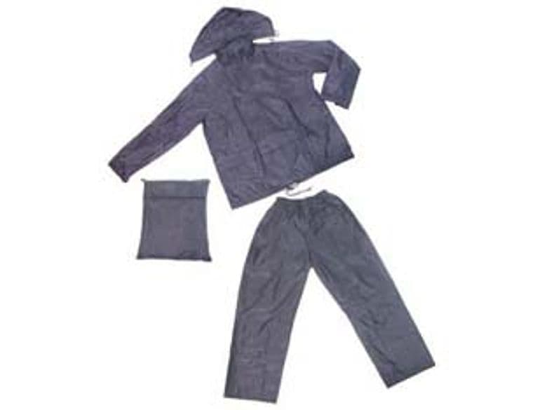 Impermeabile Giacca Pantalone in Nylon Blu Tg. l Excel - 2