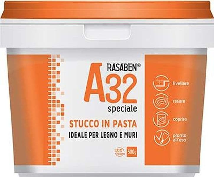 Stucco Pasta Legno Muro A32 K2 Rasaben 0,5 kg 24 Pezzi - 2