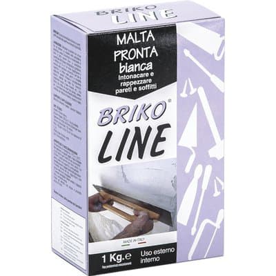 Intonaco Pronto Bianco Briko Line 1 kg 12 Pezzi - 2