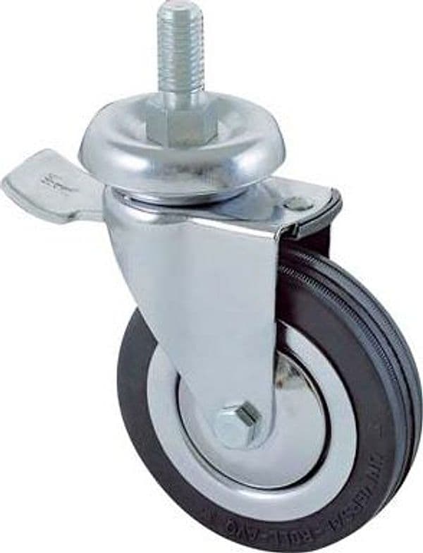 Ruota a Forcella Girev P.filett con Fermo 155BISB Avo a Cromato 8323223 - 2