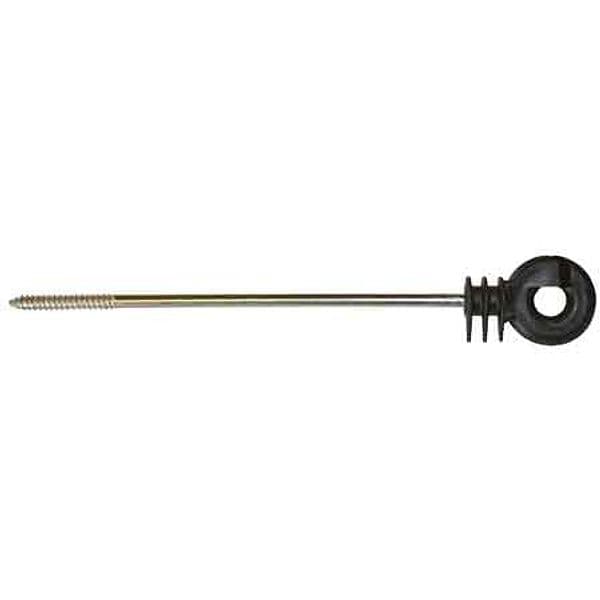 Isolatore a Vite Legno Prolungato per Recinti Elettrici 22 cm Conf 10 Pezzi - 2