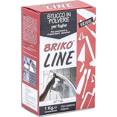 Stucco Fughe Maioliche Briko Line Grigio 1 kg 12 Pezzi - 2