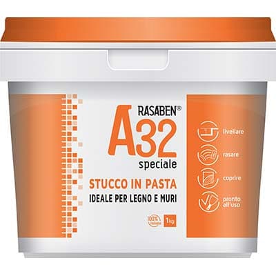Stucco Pasta Legno Muro A32 K2 Rasaben 1 kg 12 Pezzi - 2